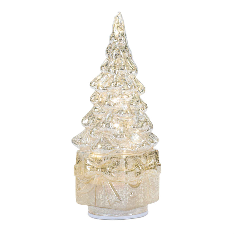 Winter Glow Rotating LED Glass Tree