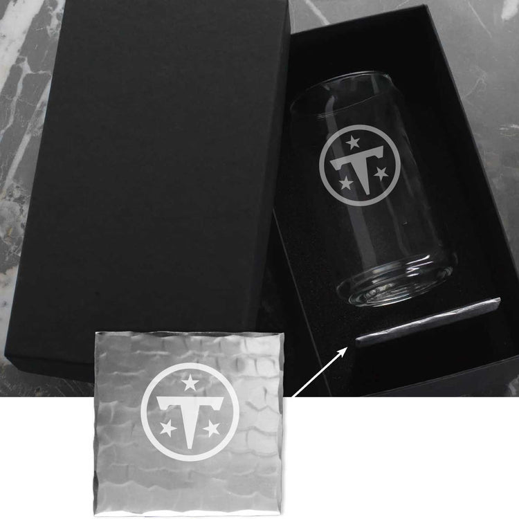 Tennessee Titans Beer Can Glass and Coaster Gift Set