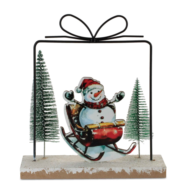 Frosty's Sleigh Adventure Tabletop Decor
