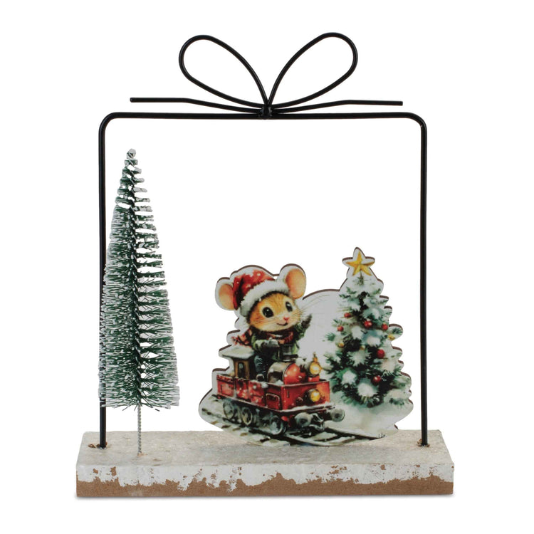 Christmas Tree Cargo Mouse Tabletop Decor
