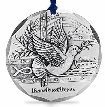 Peace Be with You Christmas Ornament