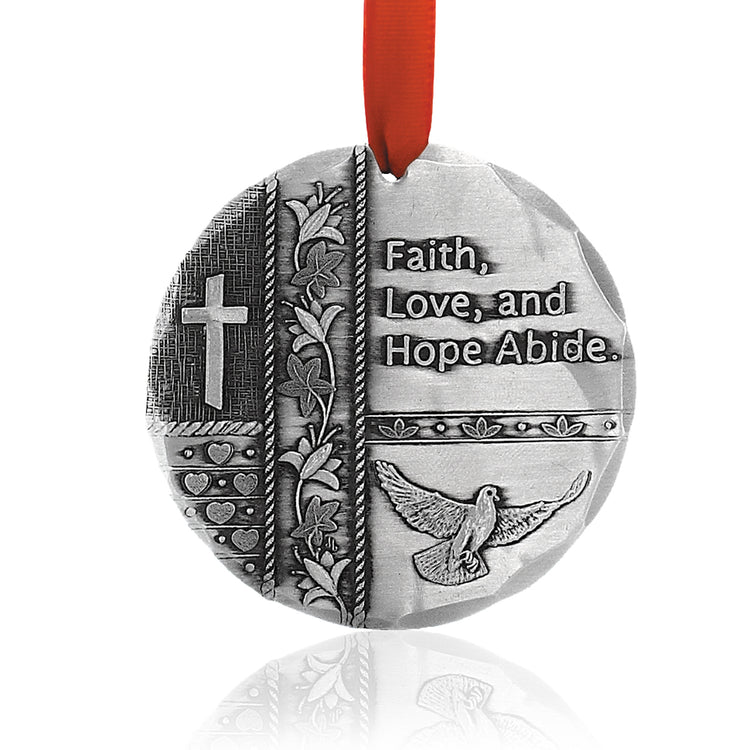 Faith, Hope, Love Christmas Ornament 