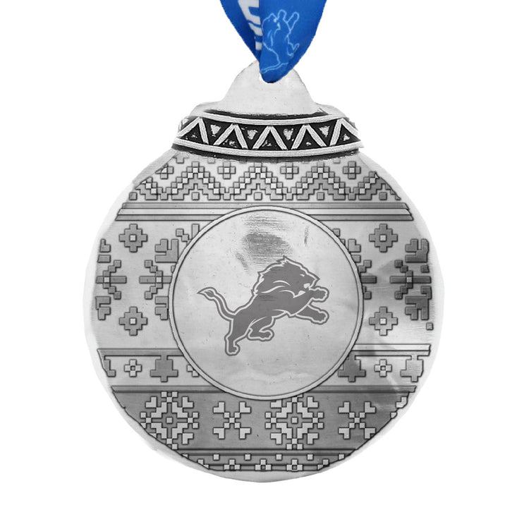 Detroit Lions Ugly Sweater Ornament