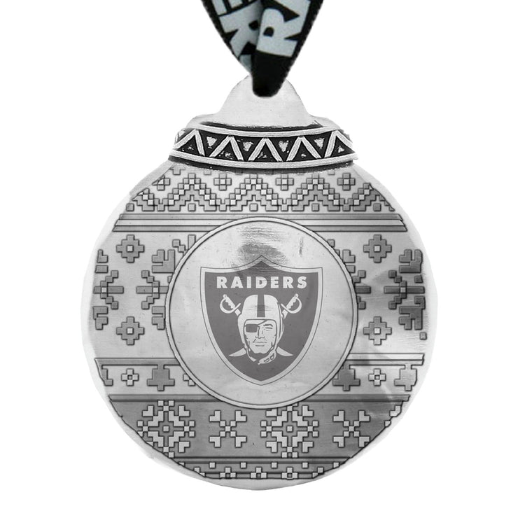 Las Vegas Raiders Ugly Sweater Ornament