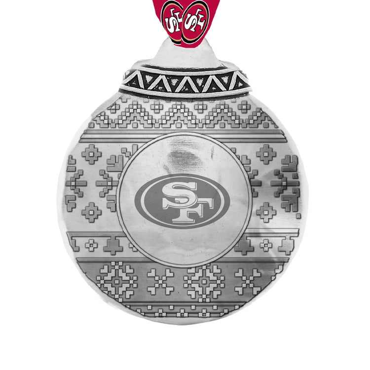 San Francisco 49ers Ugly Sweater Ornament