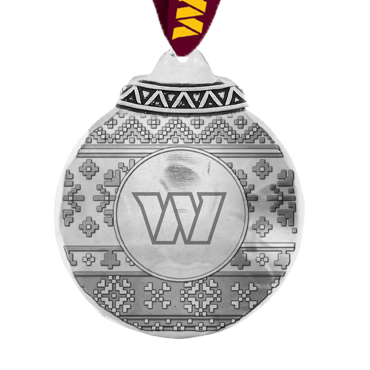 Washington Commanders Ugly Sweater Ornament