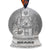Chicago Bears Gingerbread Football Fan House Snow Globe Ornament - Wendell August Forge