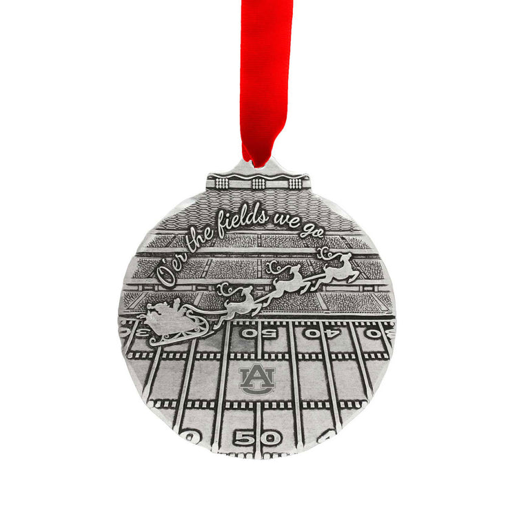 Auburn University Over the Fields We go Football Field Christmas Ornament