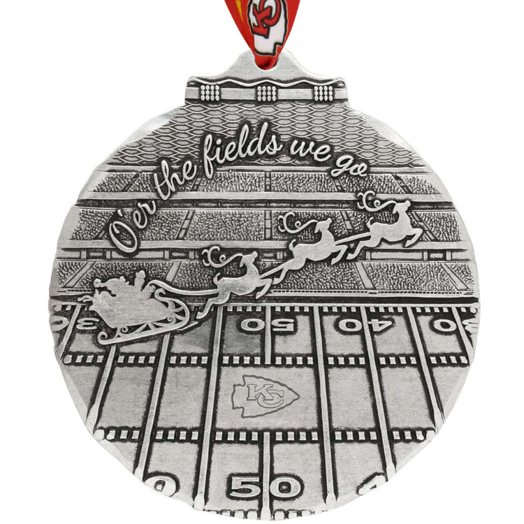 Kansas City Chiefs O'er The Fields We Go Ornament