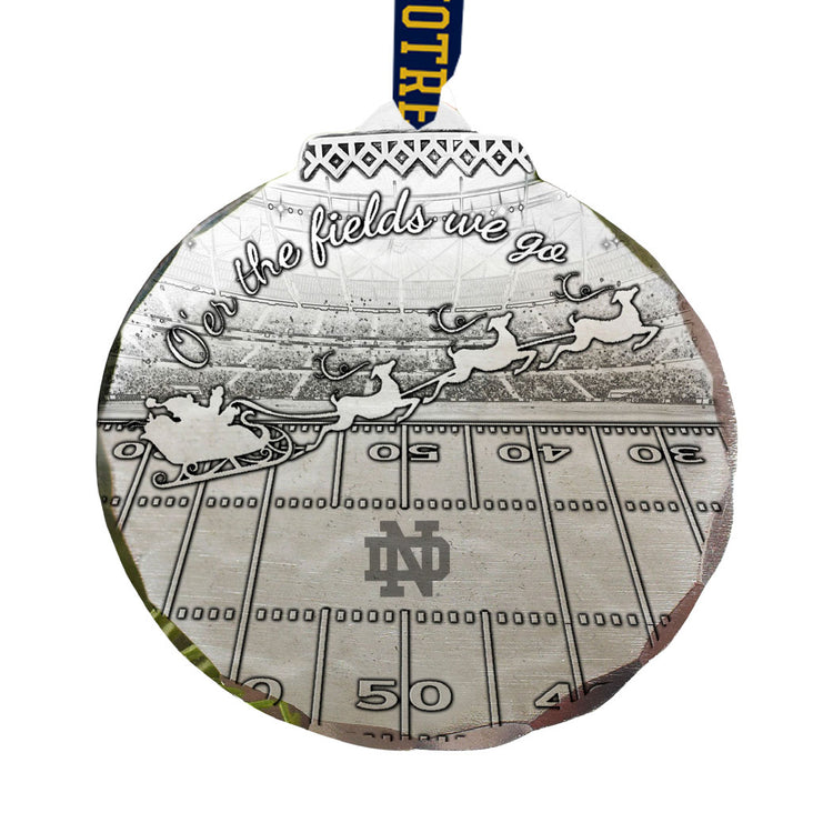 Notre Dame Fighting Irish O'er the Fields We Go Ornament
