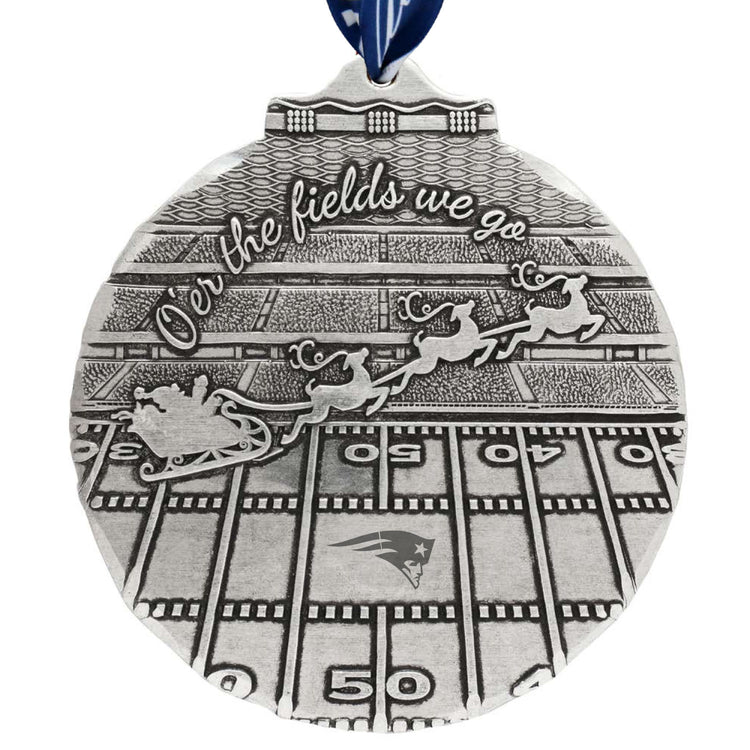 New England Patriots O'er The Fields We Go Ornament