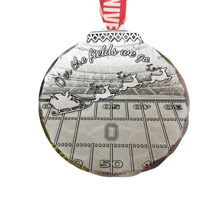 Ohio State Buckeyes O'er the Fields We Go Ornament