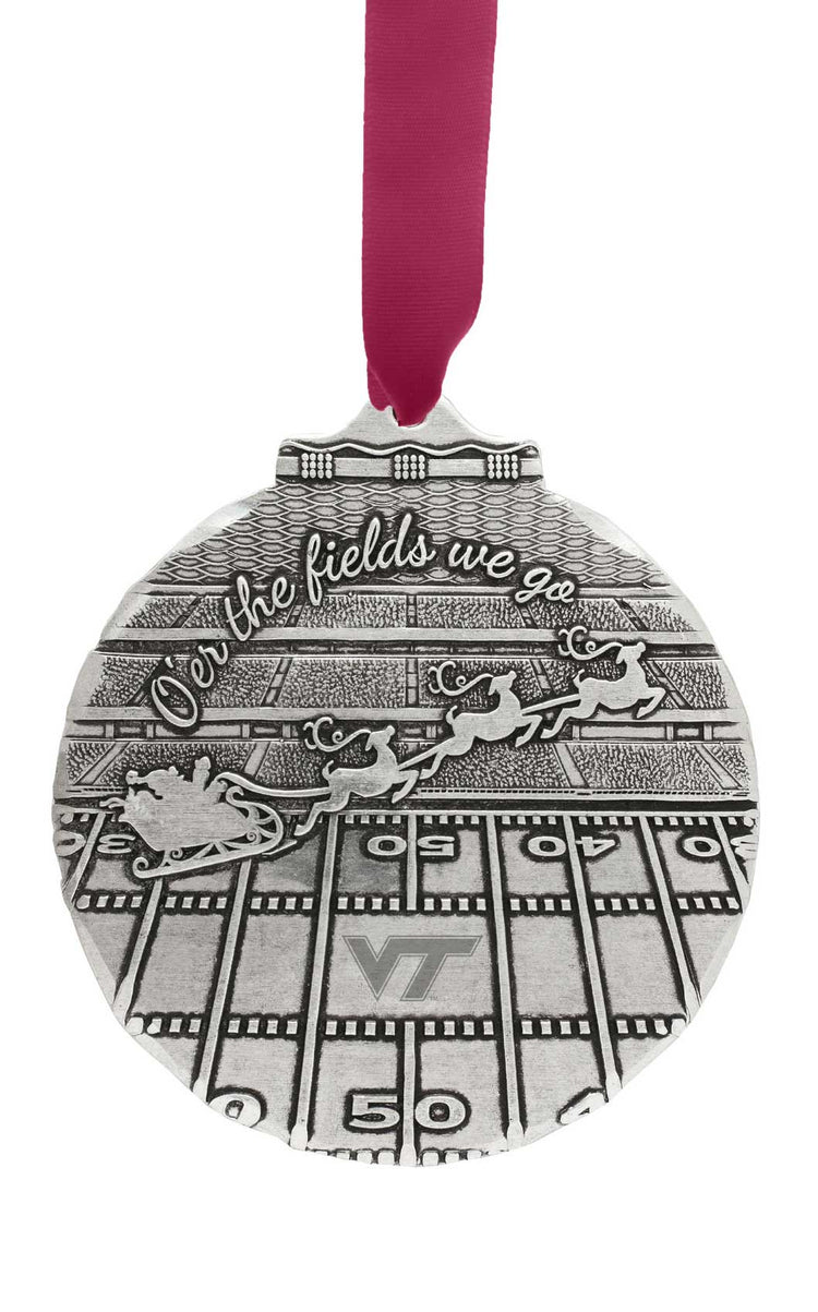 Virginia Tech O'er the Fields We Go Ornament 