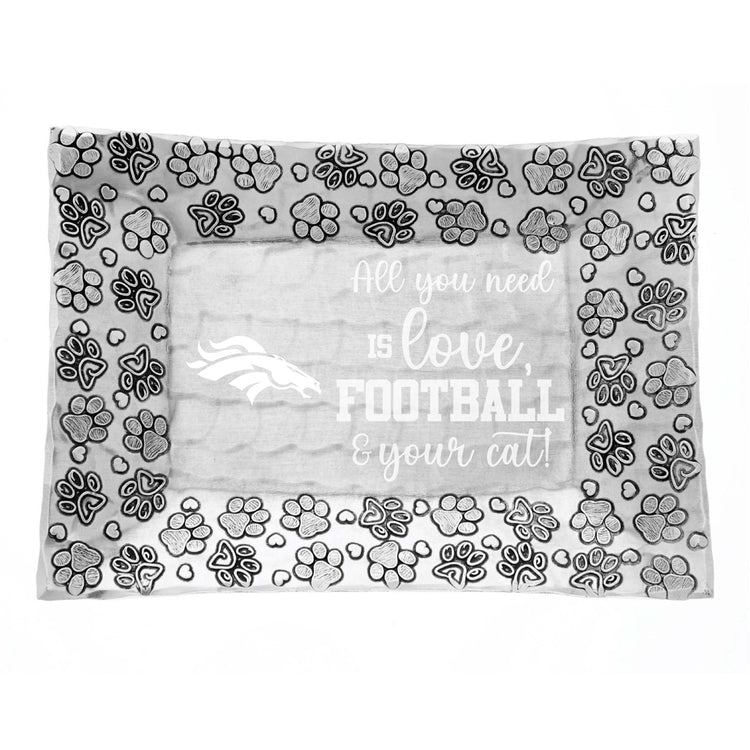 Denver Broncos Expressions Pet Cat Tray 