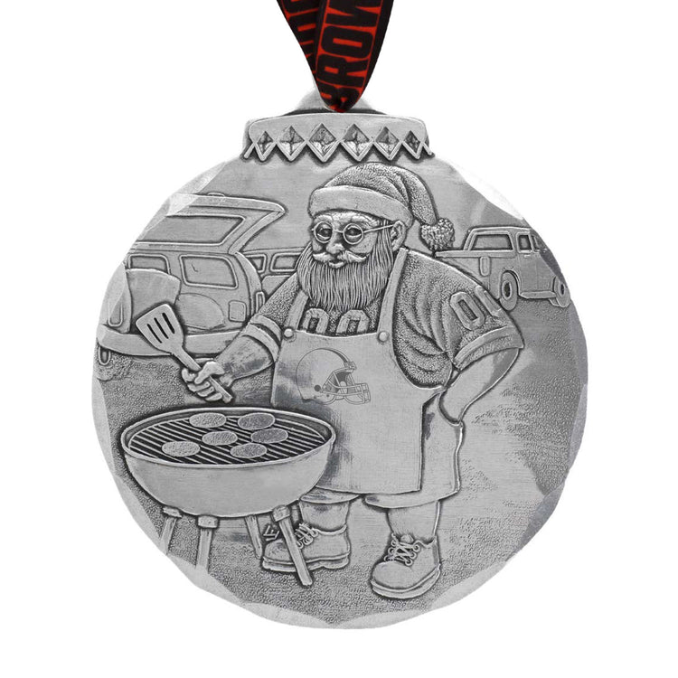 Cleveland Browns Santas Sizzlin Tailgate Ornament 