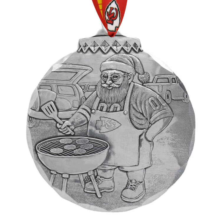 Kansas City Chiefs Santas Sizzlin Tailgate Ornament