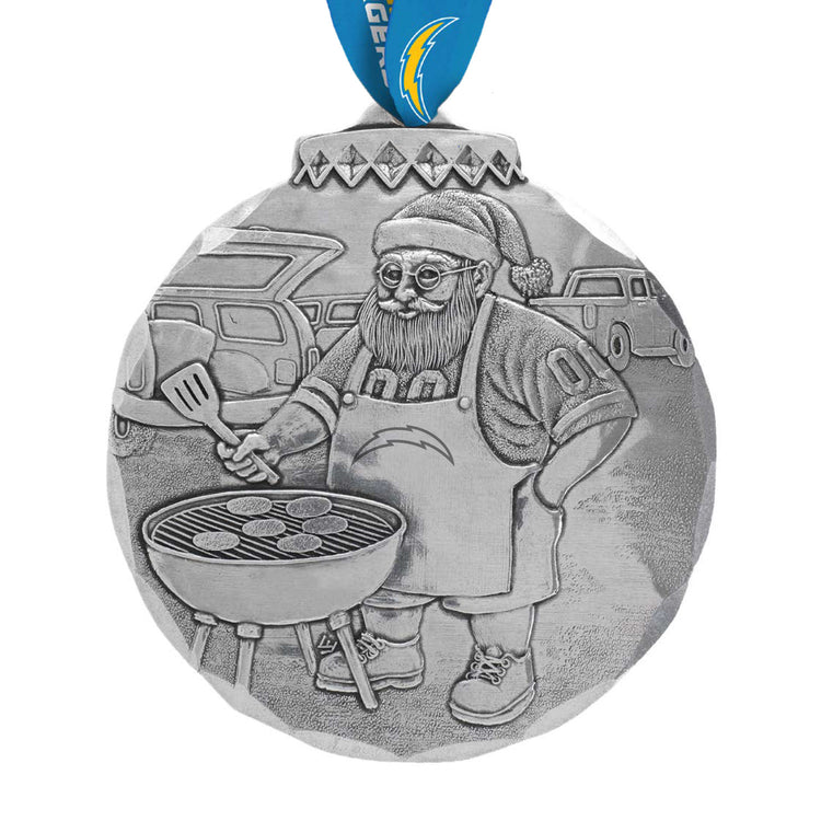 Los Angeles Chargers Santas Sizzlin Tailgate Ornament