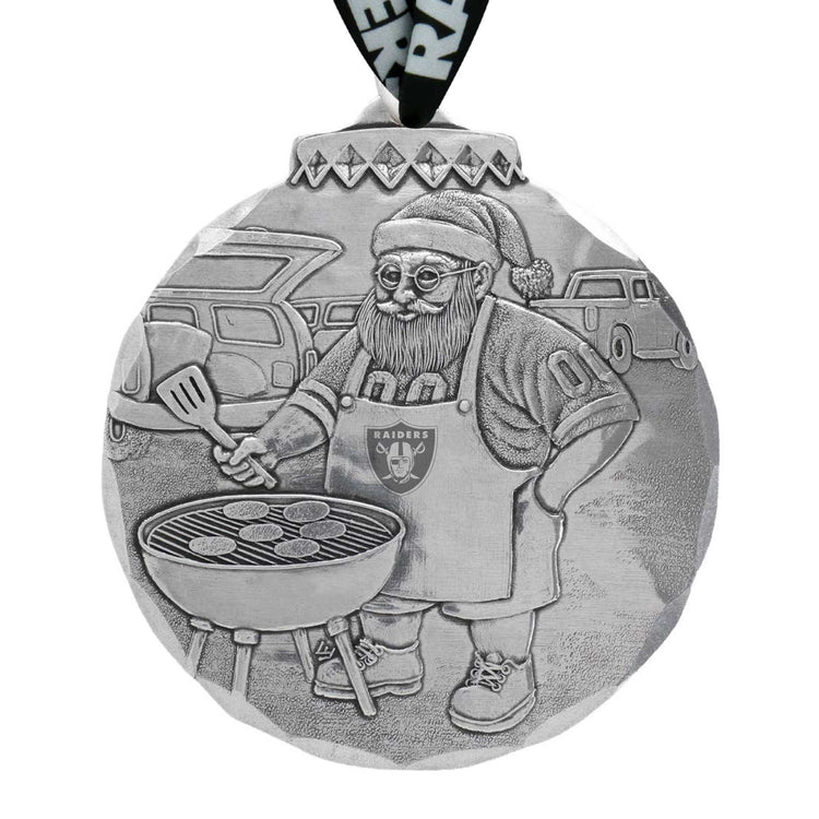 Las Vegas Raiders Santas Sizzlin Tailgate Ornament 