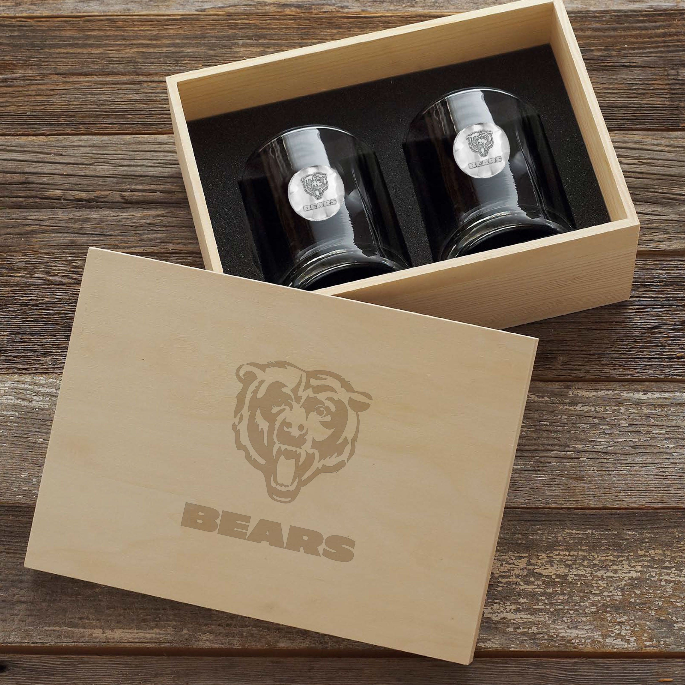 Chicago Bears 2-Piece Rocks Set in Collectible Box