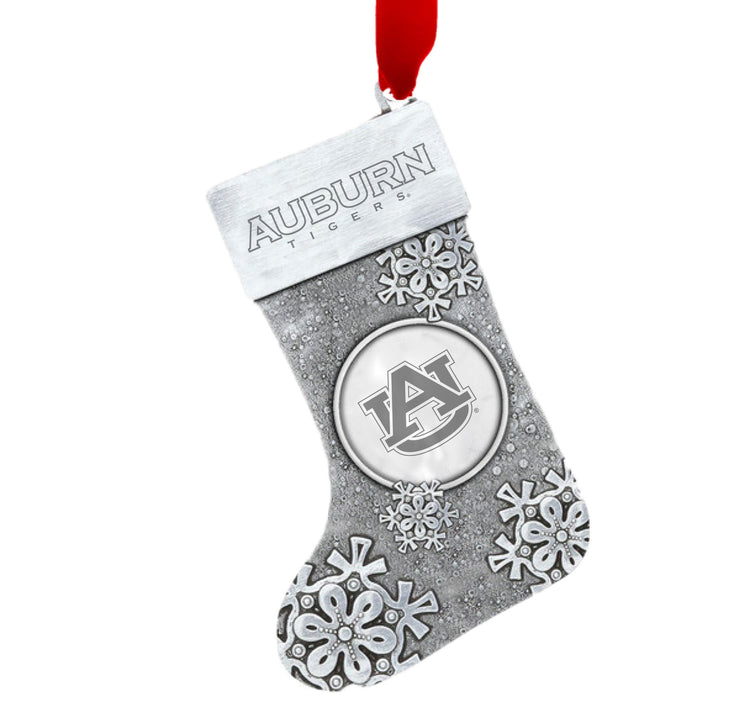 Auburn Tigers Snowflake Stocking Ornament