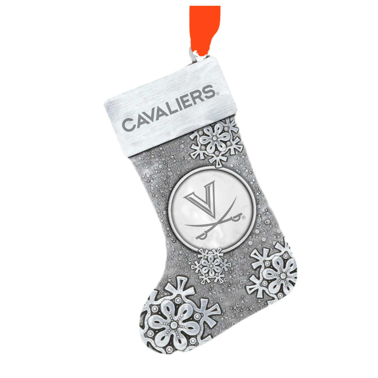 Virginia Cavaliers Snowflake Stocking Ornament