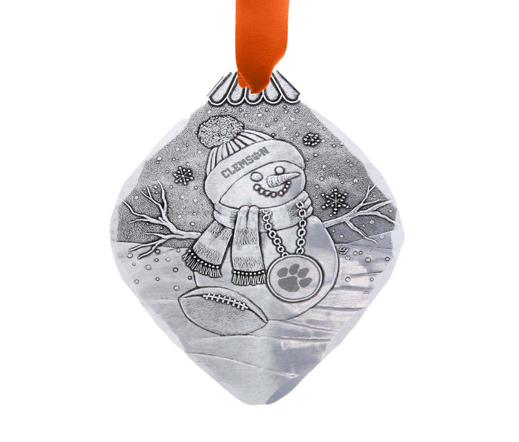 Clemson Tigers Superfan Snowman Ornament