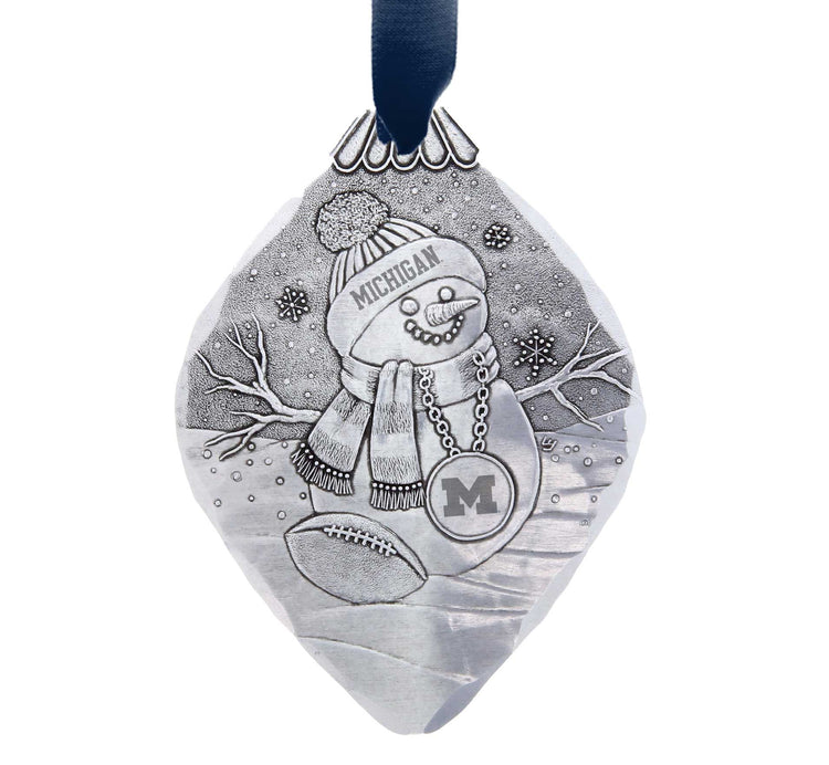 University of Michigan Superfan Snowman Ornament