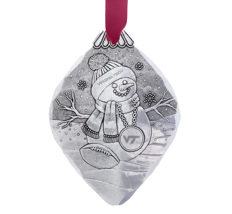 Virginia Tech Hokies Superfan Snowman Ornament 