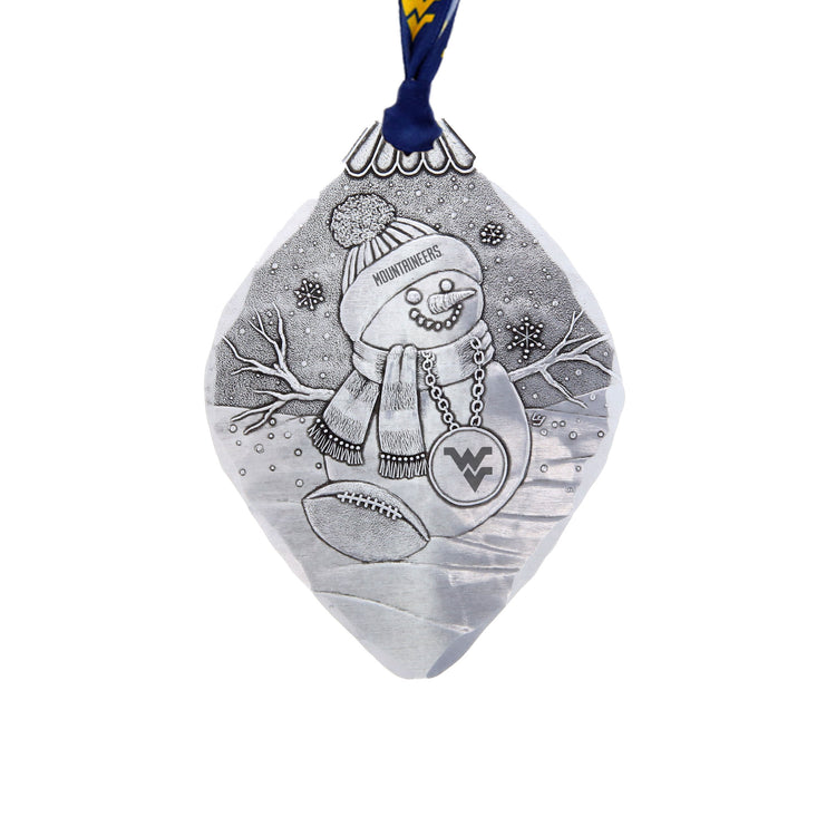 West Virginia Mountaineers Superfan Snowman Ornament