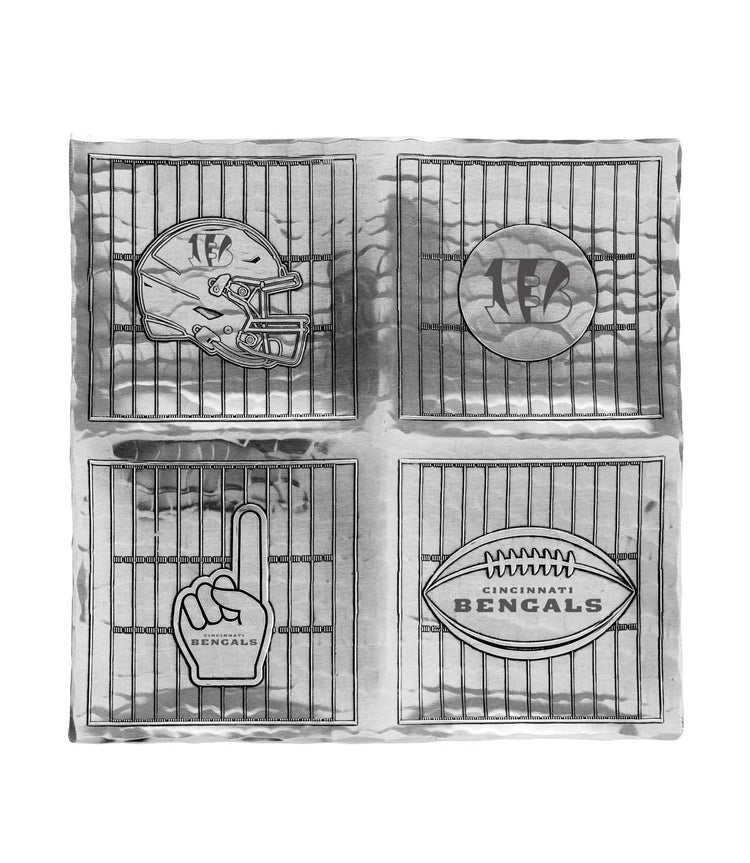 Cincinnati Bengals Game Day Quad Serving Tray