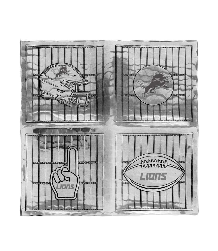 Detroit Lions Game Day Quad Serving Tray