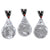 Atlanta Falcons 3-Piece Gridiron Gnomes Ornament Set - Wendell August Forge