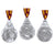 Washington Commanders 3-Piece Gridiron Gnomes Ornament Set - Wendell August Forge