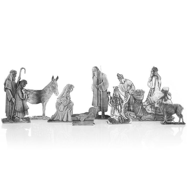 Nativity 10-Piece Set - Wendell August Forge