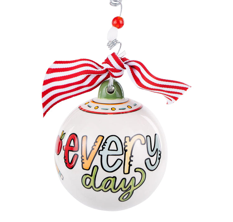 Teacher You Make a Differece Ceramic Ornament