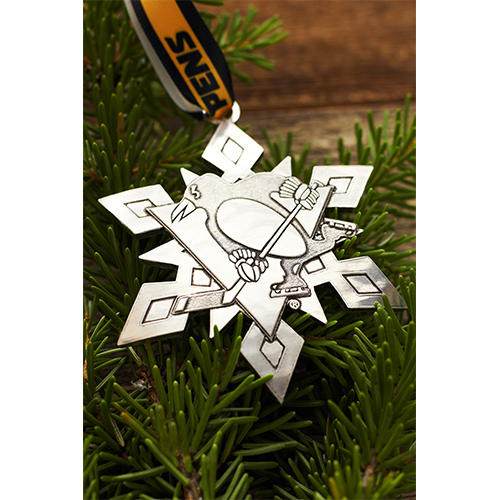 2020 Annual Pittsburgh Penguins Snowflake Ornament (Aluminum) - Wendell August Forge