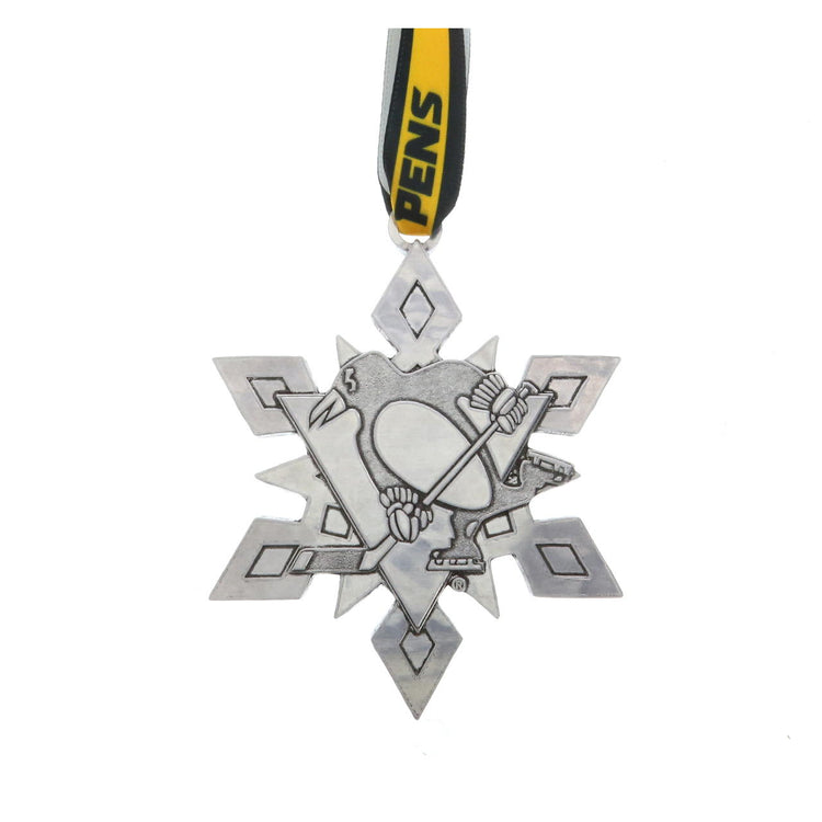 2020 Annual Pittsburgh Penguins Snowflake Ornament (Aluminum) - Wendell August Forge
