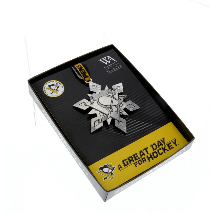 2020 Annual Pittsburgh Penguins Snowflake Ornament (Aluminum) - Wendell August Forge