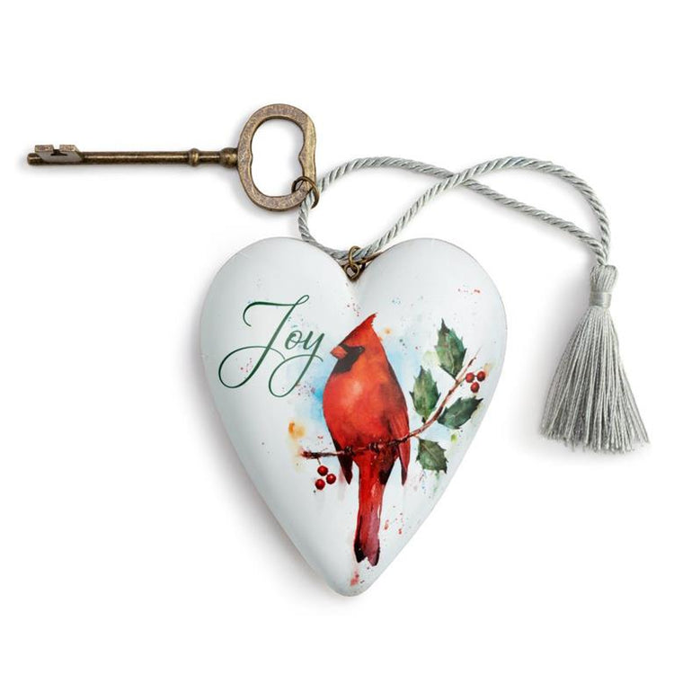 Cardinal Joy Art Heart