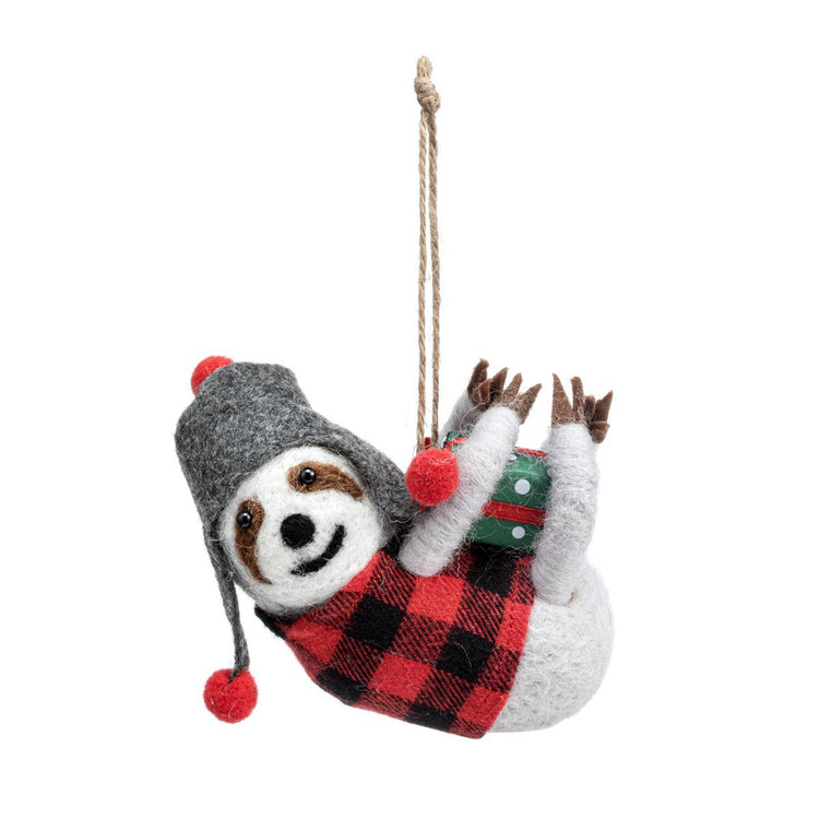 Woodland Sloth Ornament