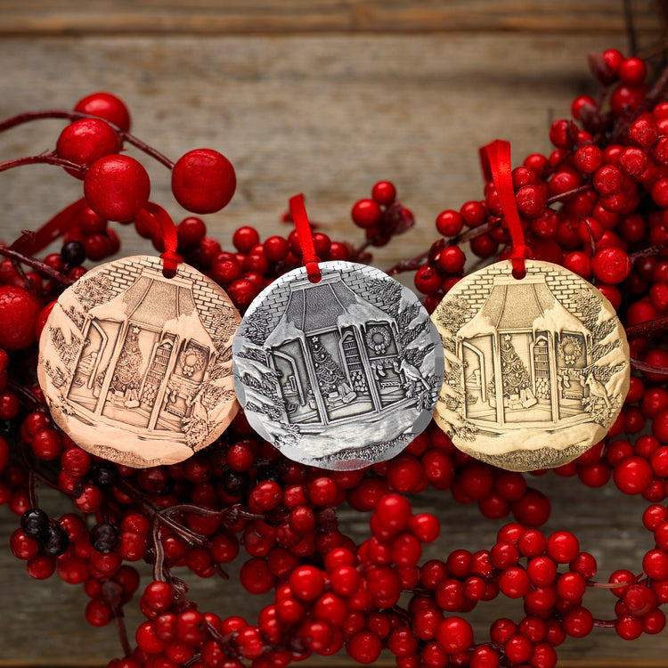 2022 Home For Christmas Annual Ornament (Aluminum)