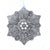 Winter Green Snow Crystal Ornament