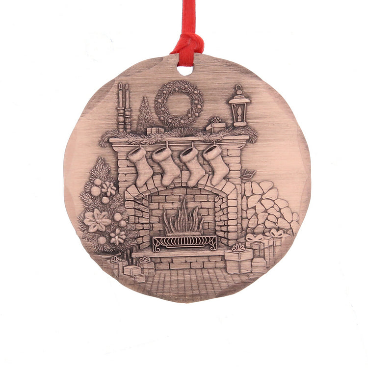 2026 Annual Ornament- Cozy Christmas Hearth (Copper)