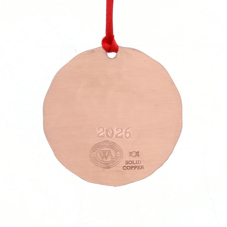 2026 Annual Ornament- Cozy Christmas Hearth (Copper)