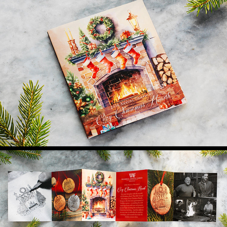 2026 Annual Ornament Cozy Christmas Hearth Insert Card