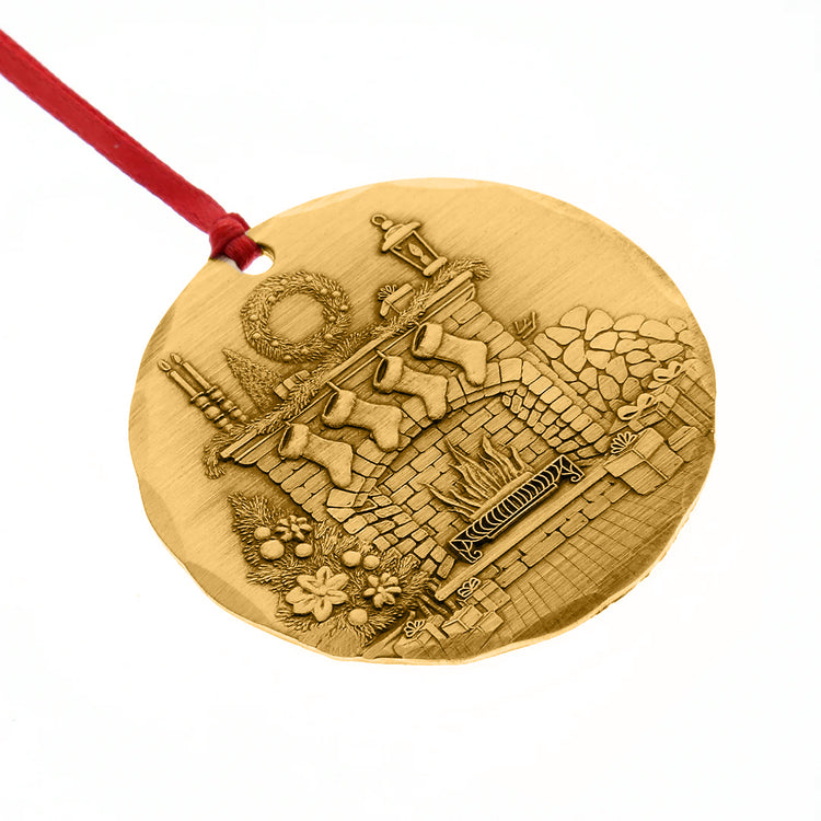 2026 Annual Ornament- Cozy Christmas Hearth (Bronze)