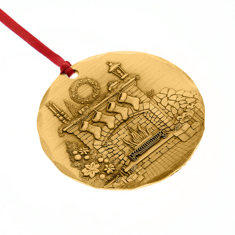 2026 Annual Ornament- Cozy Christmas Hearth (Bronze)