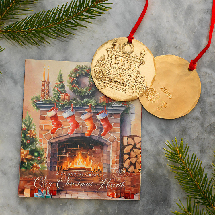 2026 Annual Ornament- Cozy Christmas Hearth (Bronze)