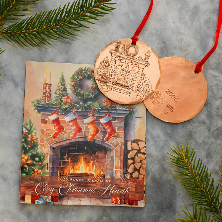 2026 Annual Ornament- Cozy Christmas Hearth (Copper)