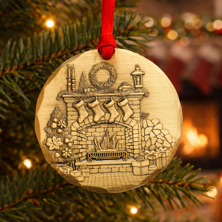 2026 Annual Ornament- Cozy Christmas Hearth (Bronze) 